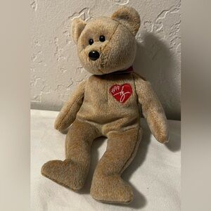 Ty 1999 Ty Beanie Baby Signature Bear,‎ PE Pellets, Retired Edition Small